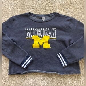 Dark Grey Michigan Sweatshirt. Size: L